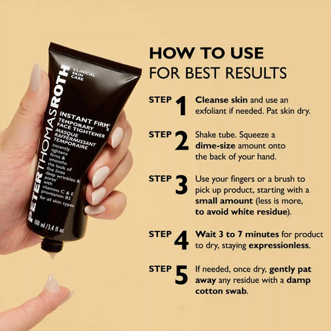 Instant FIRMx Temporary Face Tightener|100 ml / 3.4 fl oz