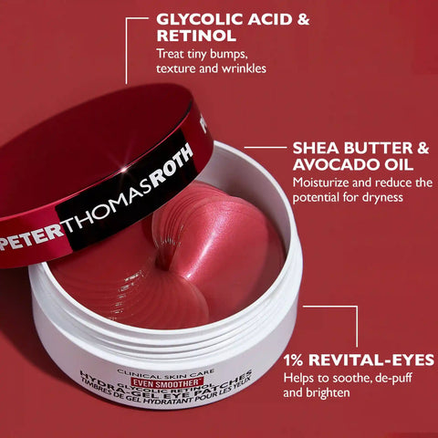 Even Smoother Glycolic Retinol Hydra-Gel Eye Patches|30 pairs / 60 patches